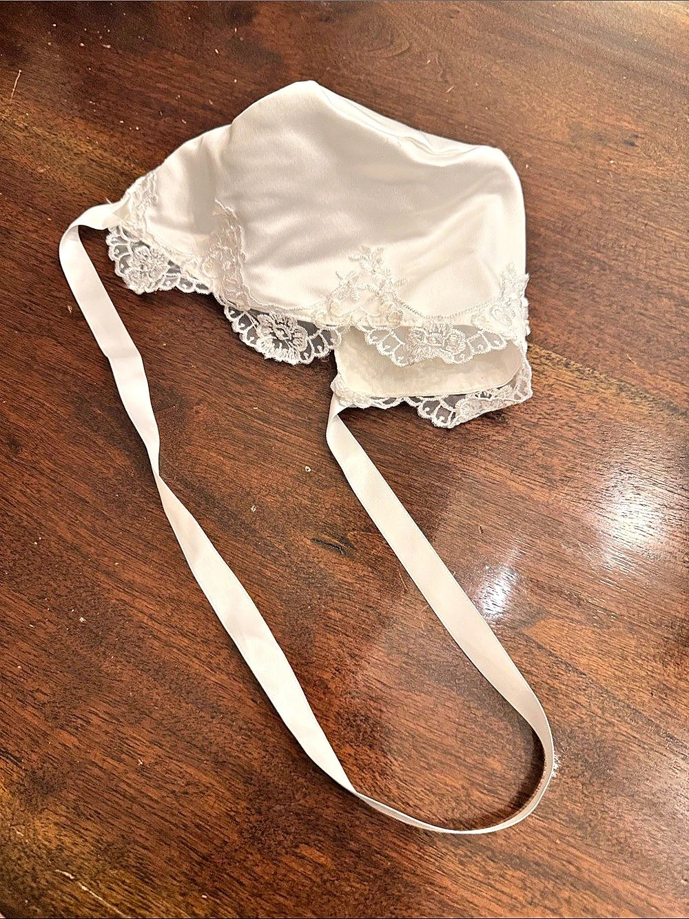 Christening Bonnet White Like New